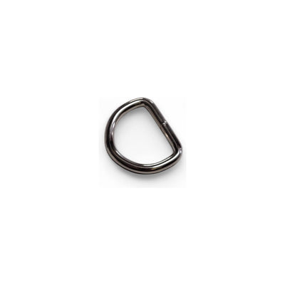 D-ring 21mm nickel, stängd