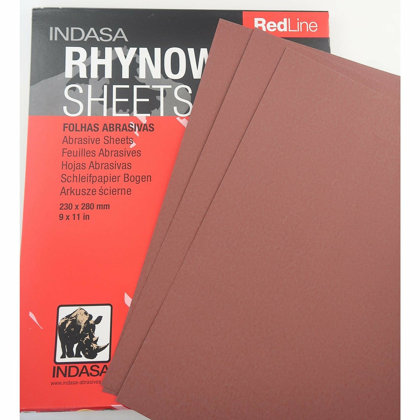Rhynowet Redline Sandpapper 80-2500 Korn 10-Pack