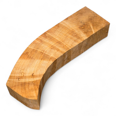 Flammig björkvril. Holkämne till knivslire 