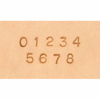 Läderpunsar 3mm 0-9